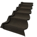 Teja Gravillada Classic Negro 1.36m x 42cm 