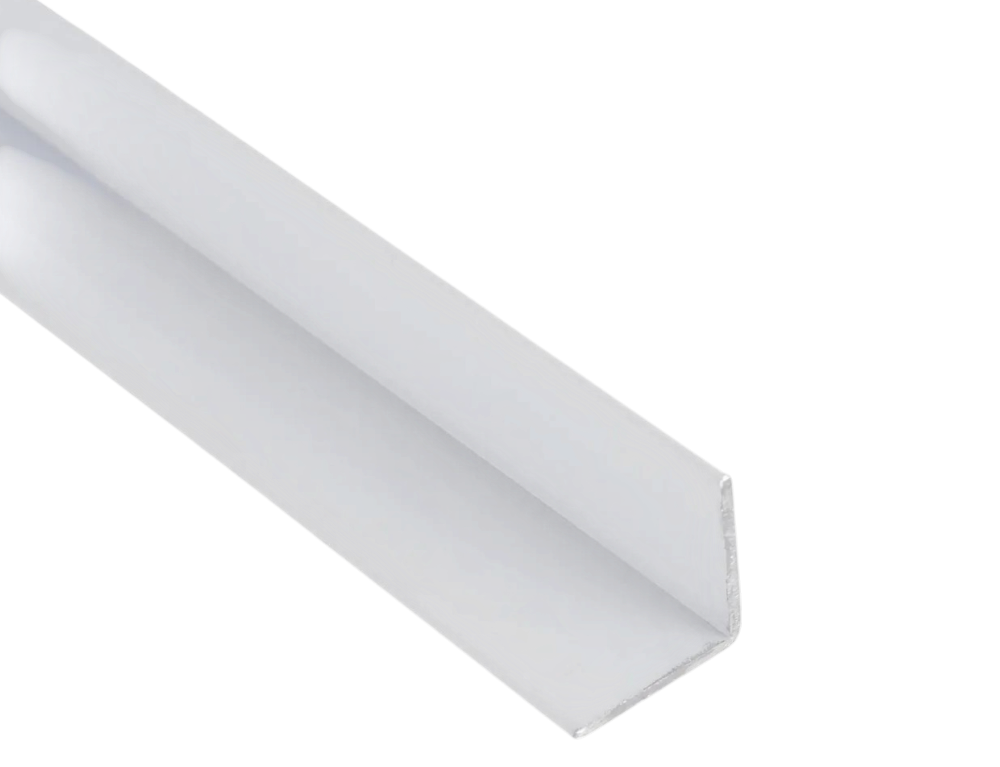 Angulo Aluminio Escuadra Armado 50 x 50mm x 2.7mm x 6.96 Blanco 