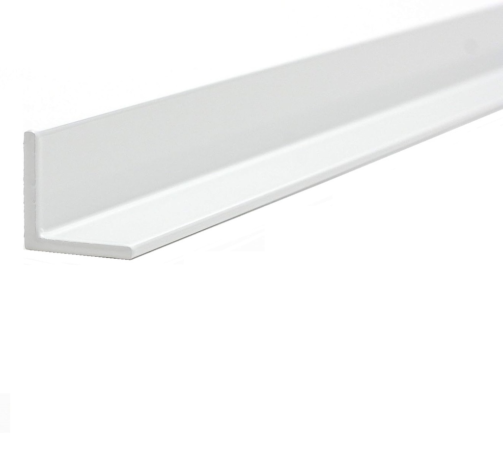 Angulo Aluminio Blanco 25mm x 25mm x 1,50mm x 6,96m 
