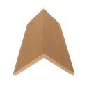 WPC Angulo Interior Roble 25mm x 25mm x 2.9m Harsen