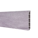 Zócalo PVC 12mm x 57mm x 2.4m Piso Vinílico Gris Cod 007