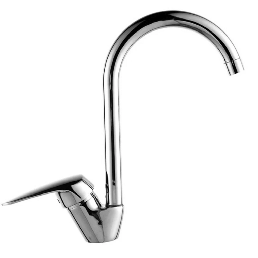 Griferia De Mesada Cocina Monocomando Cromo Arona Aqualia