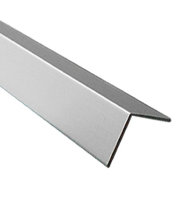 Angulo Aluminio 20 x 20 x 1,3mm x 6.4m Anodizado L0010-1.3/2 