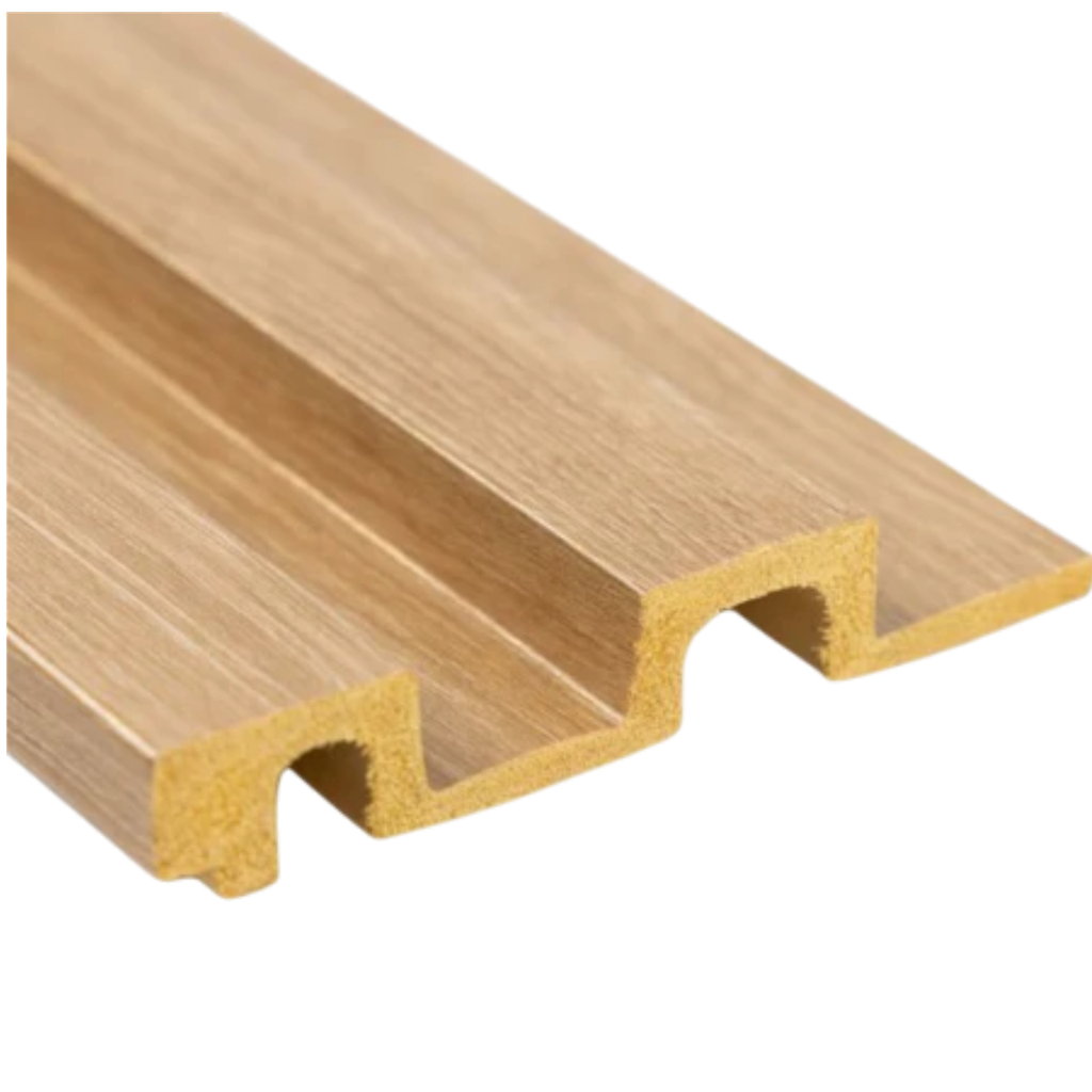 WPC EPS Interior Simil Madera Marrón Claro 20mm x 12cm x 2.8m