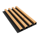 Revestimiento WPC Interior Roble C/Negro 2.90m x 16cm x 2.4cm Harsen 