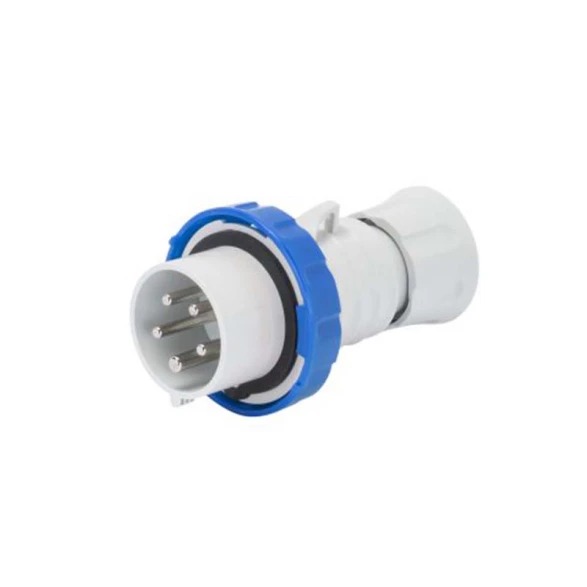 Ficha Macho 3P+Tierra (P/Schuko Industrial) Azul IP67 16A 9HS 220V GW60027H GEWISS 