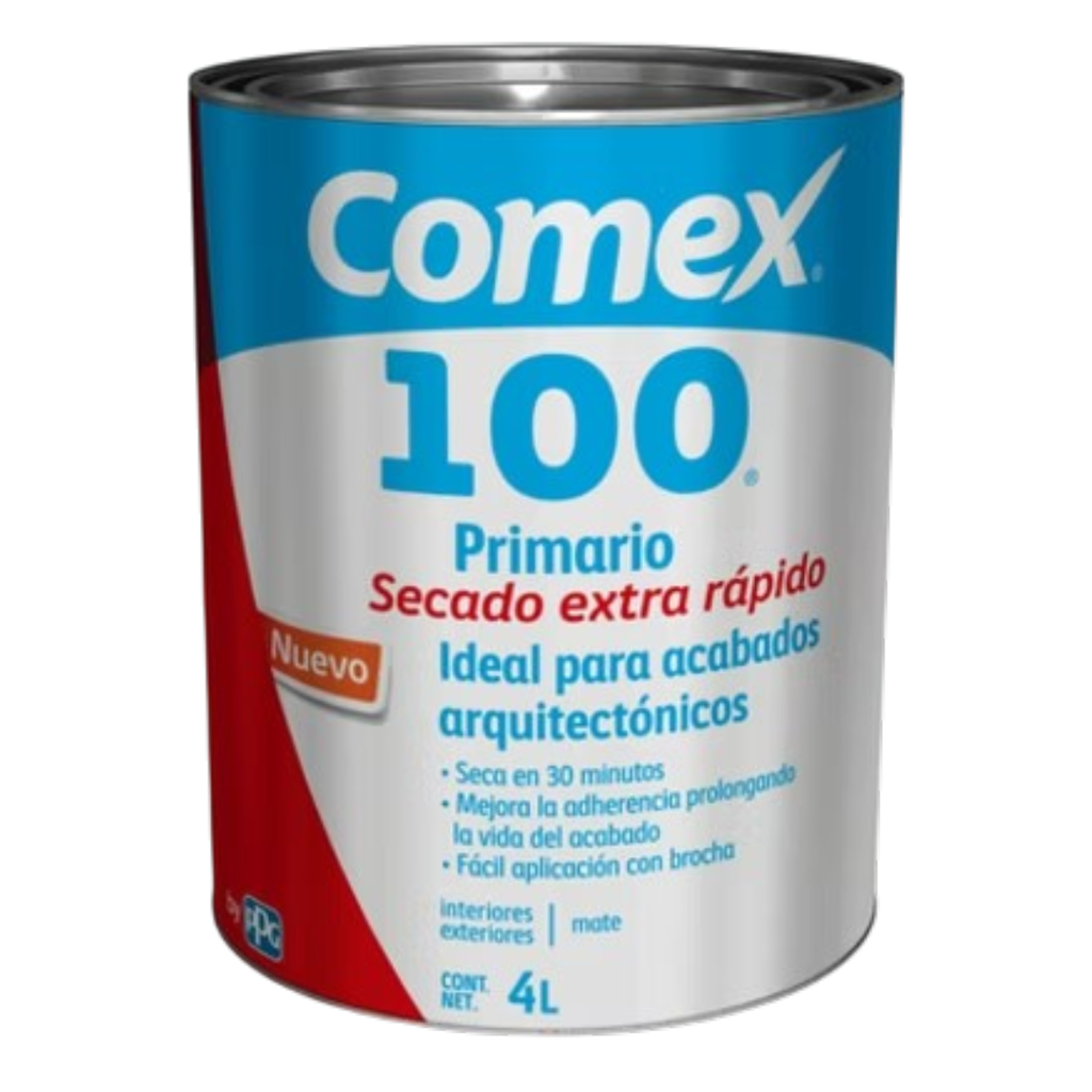 Comex 100 Primer Secado Ext Rápido Gris 4 L 19A0208937