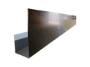 Lateral U Negra para teja Gravillada 90 x 40 x 40mm x 3m
