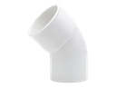 Codo PVC 110mm 45° x 3.2mm Macho/Hembra - Nicoll	 