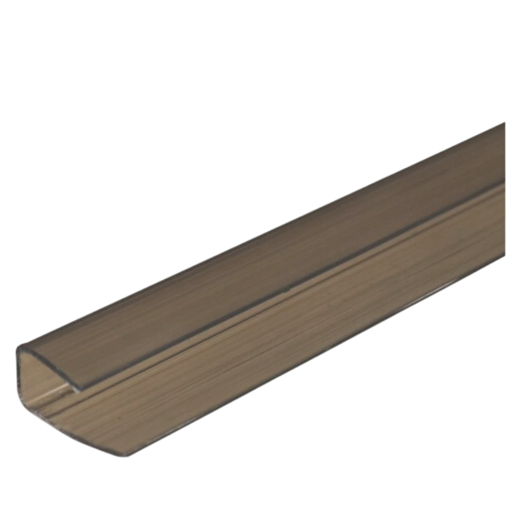 Perfil U Policarbonato Bronce 8 y 10mm - 2.10m 280022