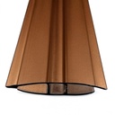 Perfil H Policarbonato Bronce 8 y 10mm - 5.80m 250181