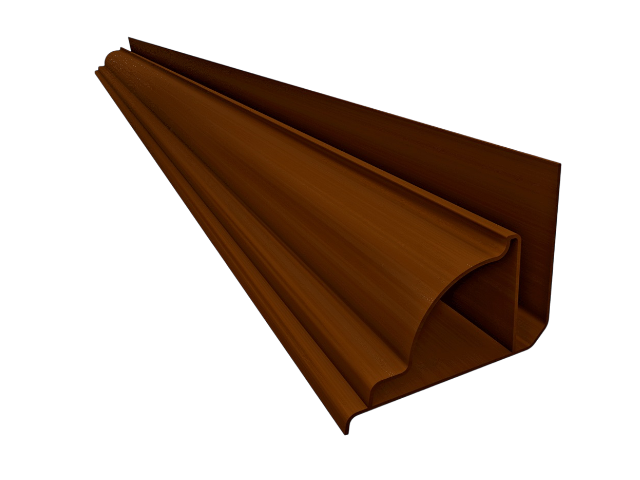 PVC Perimetral Media Caña Marrón x 6m - Plasbil - Premium 