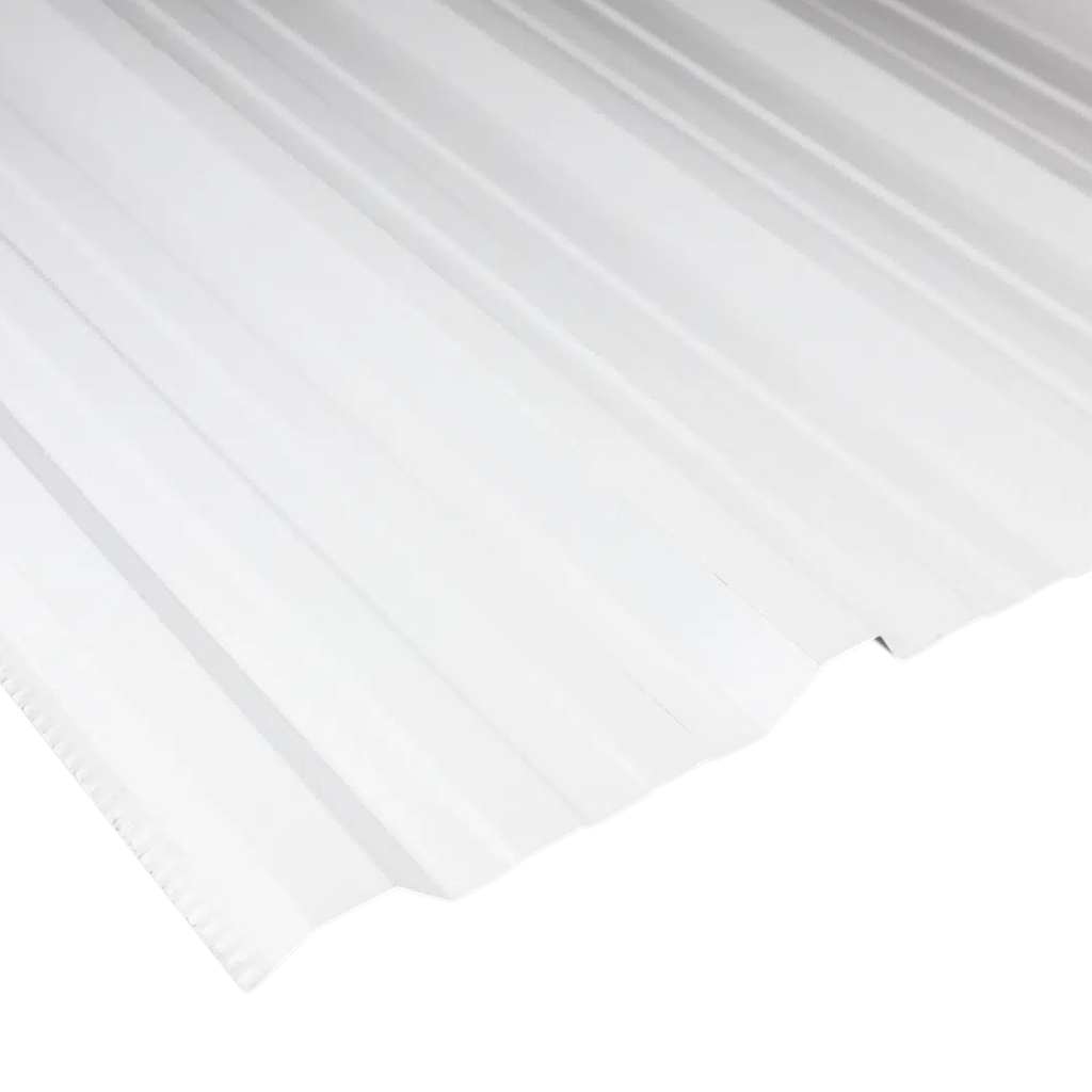 Chapa Trapezoidal Prepintada Blanca Cal 26 Útil 1m AGP