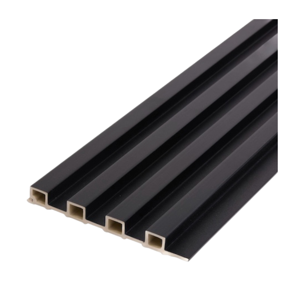 WPC Interior Negro 3D 10mm x 25cm x 3m  