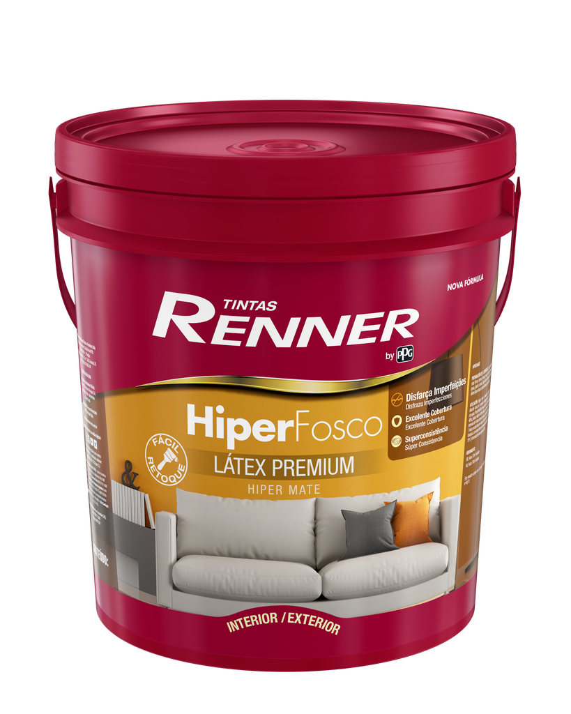 Pintura Extravinil Blanca Hiper Latex Premium 3.6 L - Renner RE8801.09