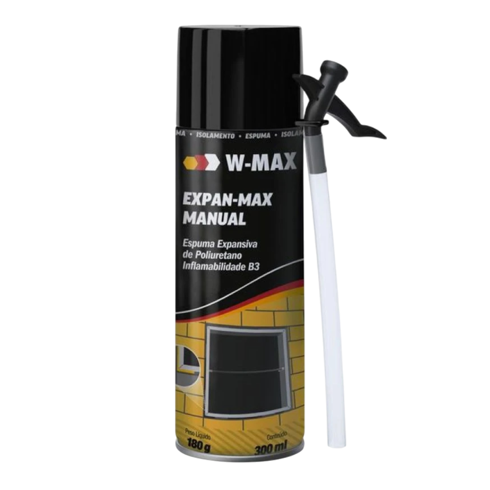 Espuma de PU en Spray C/Cánula 500ML/480G W-Max  