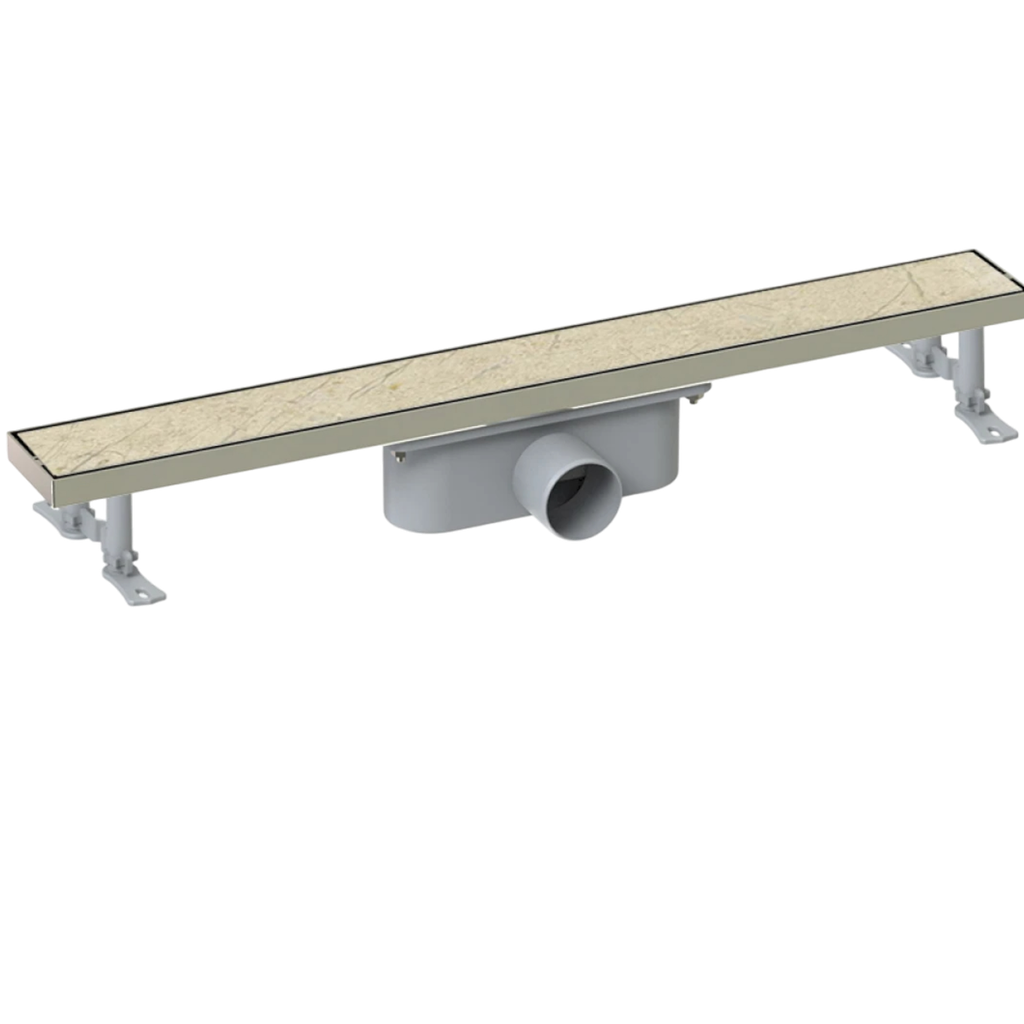 Desagüe Lineal Para Insertar Baldosa De 80Cm Salida Horiz. 50mm Inoxidable