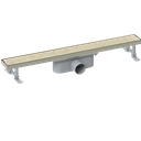 Desagüe Lineal Para Insertar Baldosa De 80Cm Salida Horiz. 50mm Inoxidable