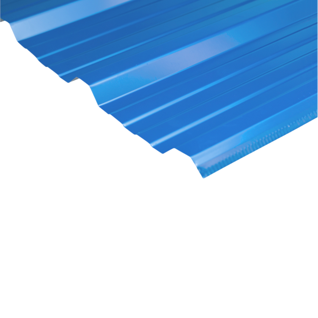 Chapa Trapezoidal Prepintada Azul Cal 26 Util 1m AGP (copia)