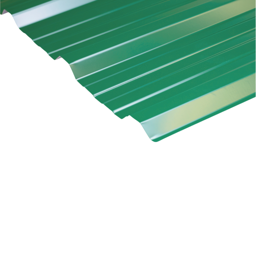 Chapa Trapezoidal Prepintada Verde - Cal 26 Util 1m AGP