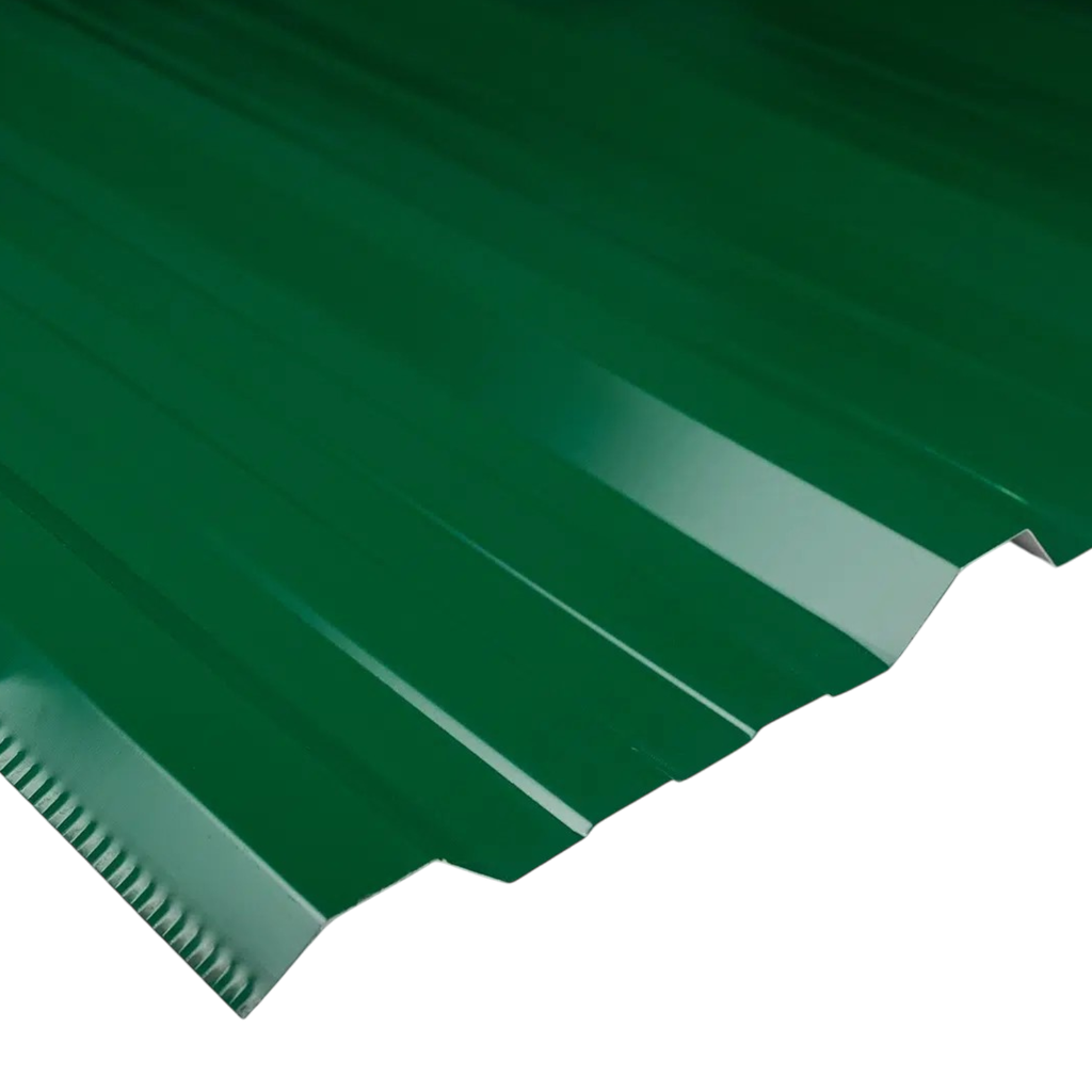 Chapa Trapezoidal Prepintada Verde - Cal 26 Util 1m AGP