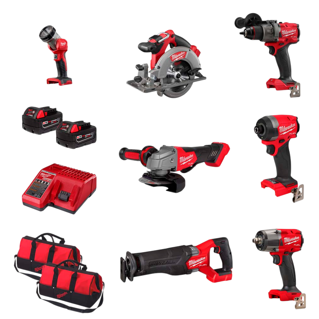 Combo De 7 Herramientas M18 FUEL (C/2 Bat. 5.0 Ah y Carg) 3697-27 Milwaukee 