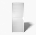 Puerta Aluminio Exterior 80cm x 200cm Medio Lambriz
