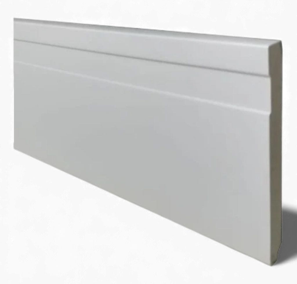 Zócalo EPS Blanco con Buña 15mm x 100mm x 2.4 m