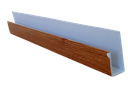 PVC Perimetral U Tipo J Tipo Madera x 5.95m - Rigído   
