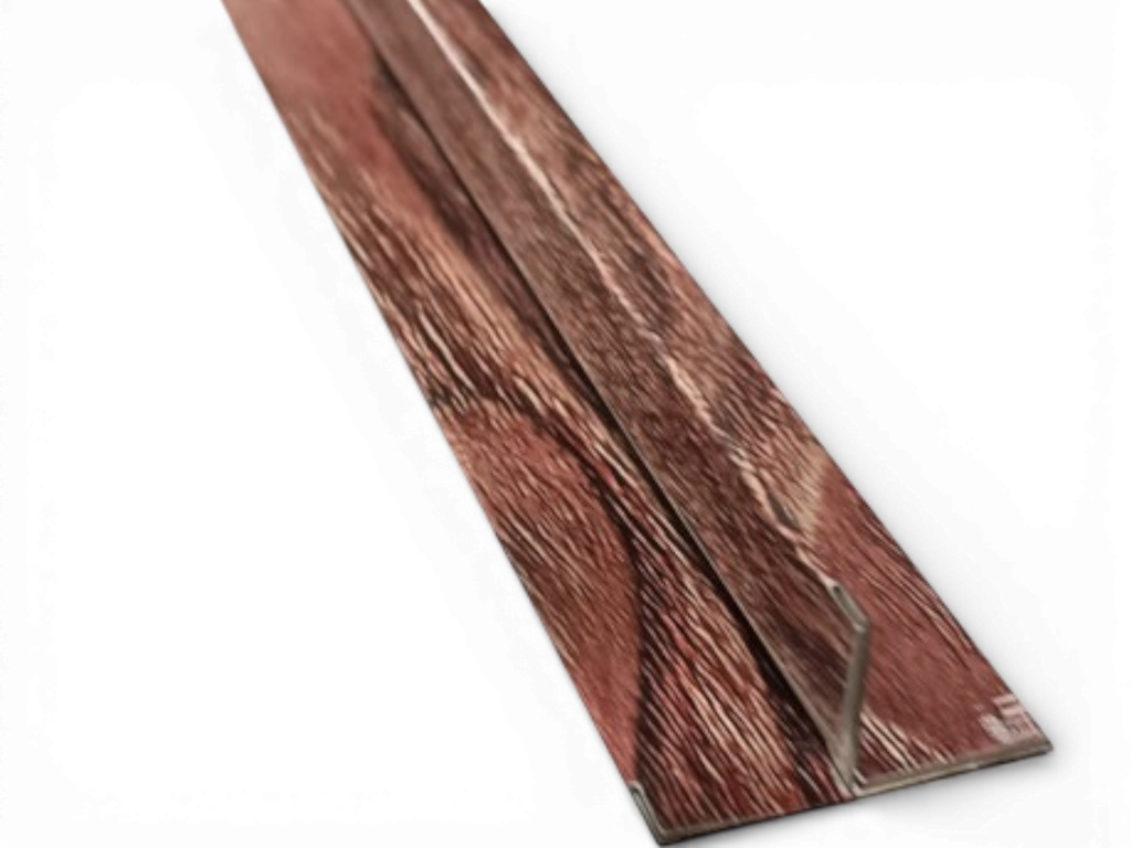 Metal Siding Perfil T Nogal MST04 x 3m