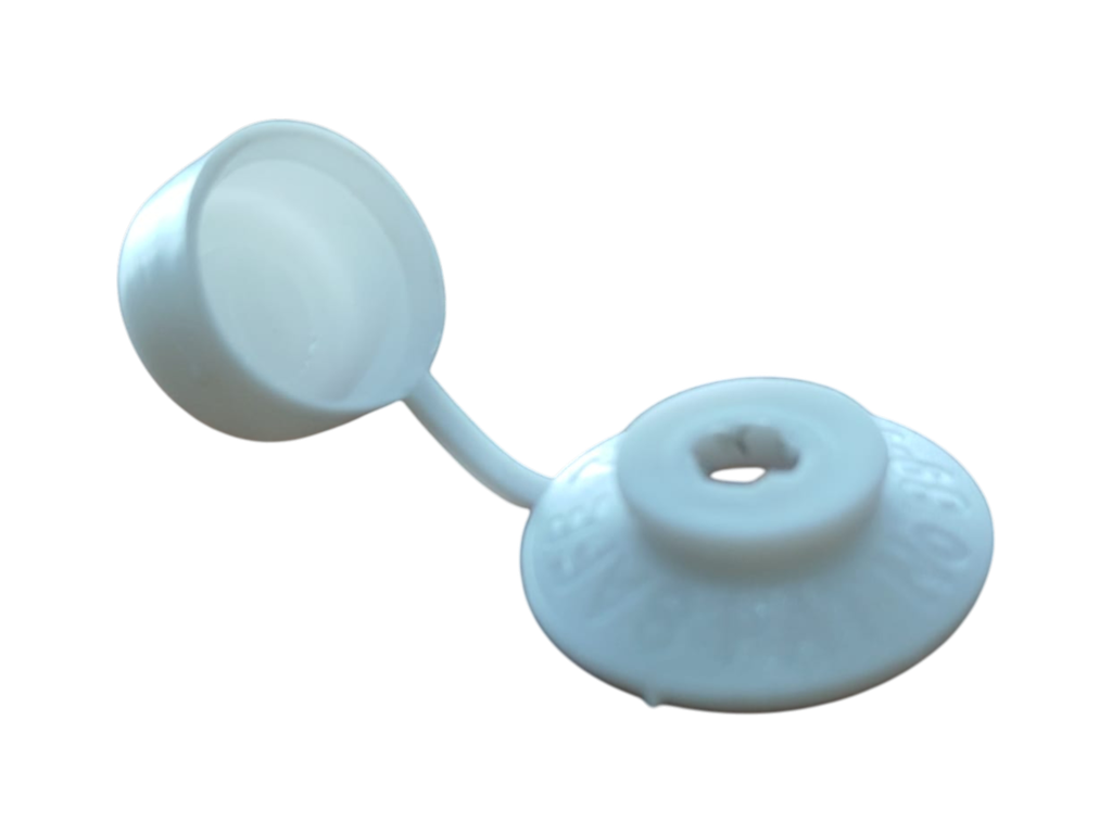Tapa Cabeza Tornillo PVC para Autoperforante Blanco 8 mm