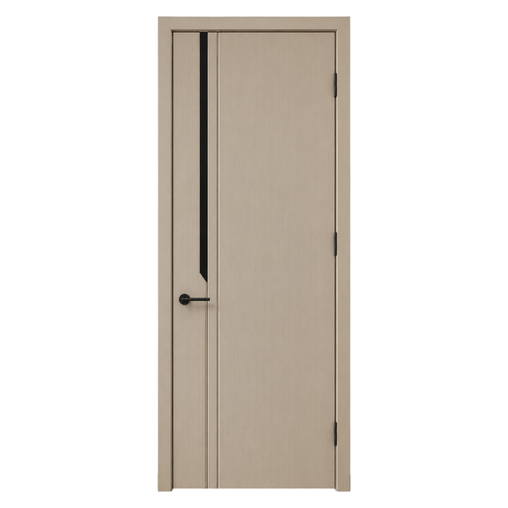 Puerta Interior HDF Greca Vertical con Marco Ajustable  2m x 80cm - 005
