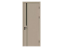 Puerta Int HDF Greca Vertical Gris con Marco Ajustable  2m × 80cm x 40mm