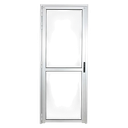 Puerta todo vidrio serie S30 Blanco v5mm con divisor 75 x 210 - Vista Interior Derecha