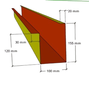 Canalón Panel Lana Roca 135mm + Bandeja Desagüe 3m - Blanco MID