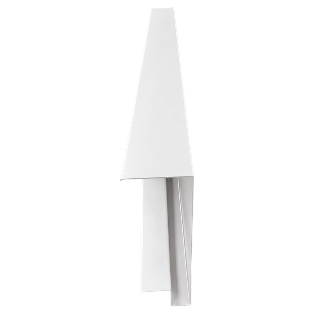 Panel Lateral Frontal Lana de Roca 130 mm x 3 m Blanco MID