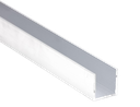 Perfil Aluminio Tipo U 38 x 38mm x 6.96m Anodizado Natural