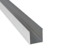 Perfil Aluminio Tipo U 30 x 15m x 1.3mm x 6.4m Anodizado Natural