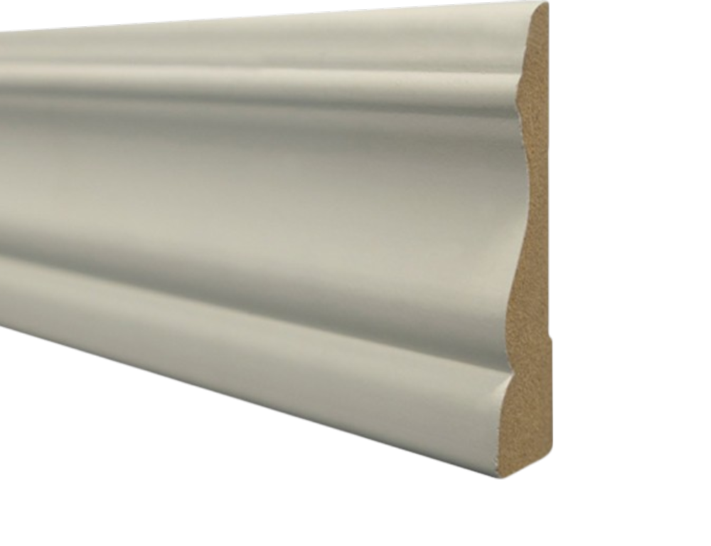 Zócalo Moldura MDF 15 x 70mm x 2.4m Blanco 8882