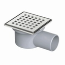 Desagüe 10 x 10 Salida Horizontal 40mm Acero Inox Pulido