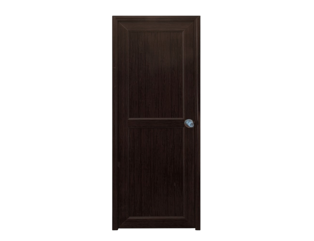 Puerta Interior PVC Marrón Plasbil 70cm x 2m Izquierda