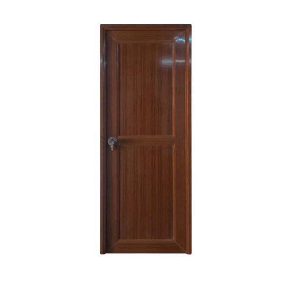 Puerta Interior PVC Caoba Claro Plasbil 70cm x 2m Derecha