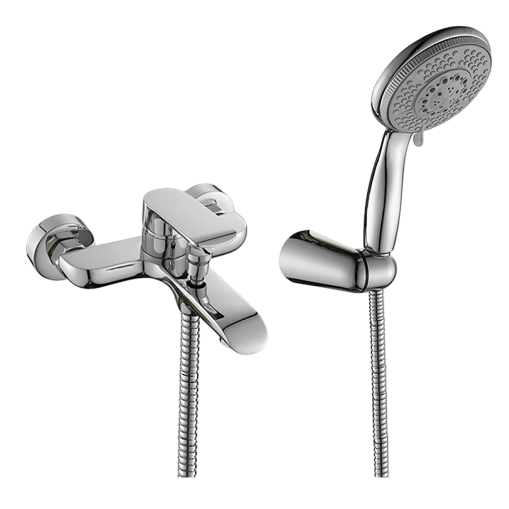 Griferia De Ducha Externa Monocomando Cromo Aqualia Alassio AQ541281W-CR 