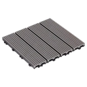 Deck Símil Madera para Exterior en WPC Gris