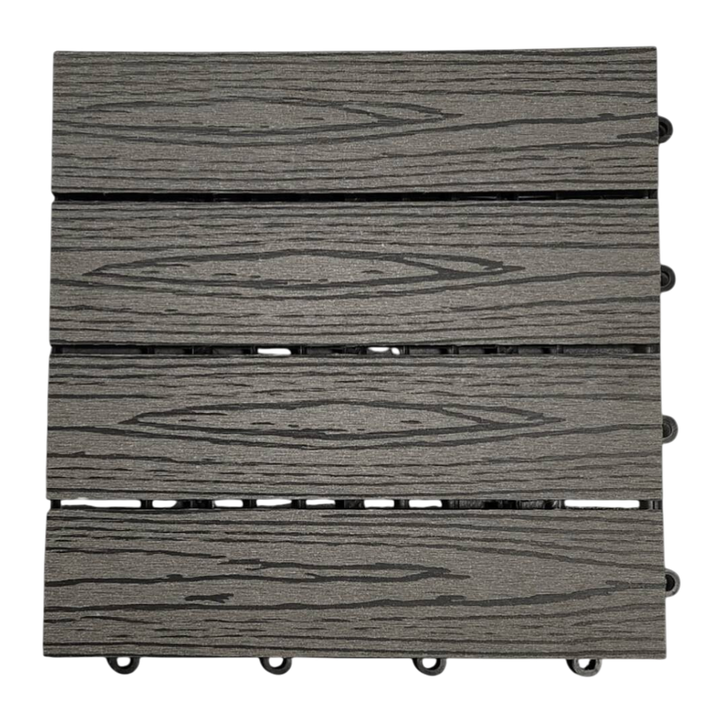 Deck Simil Madera Para Exterior en WPC Silver Grey 