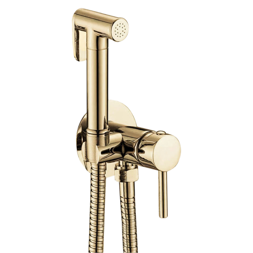 Ducha Higiénica Embutir En Oro Brillo Signature 3507