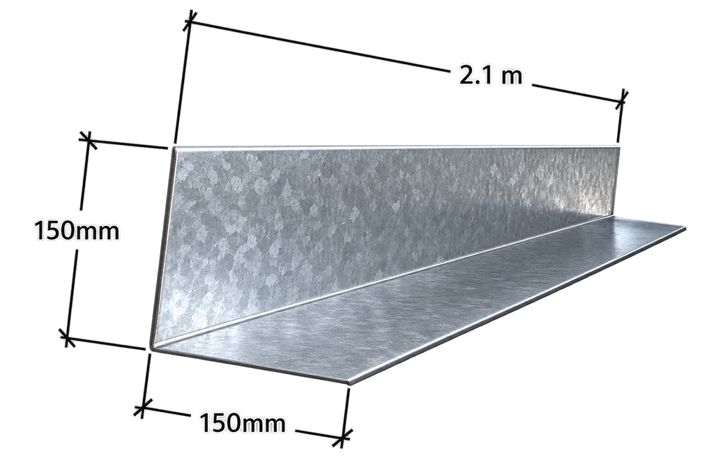 Angulo Chapa Plegada 100 x 100 x 30 x 20mm x 2.1m Cal26 Esquina Galpón Aluminizada (copia)