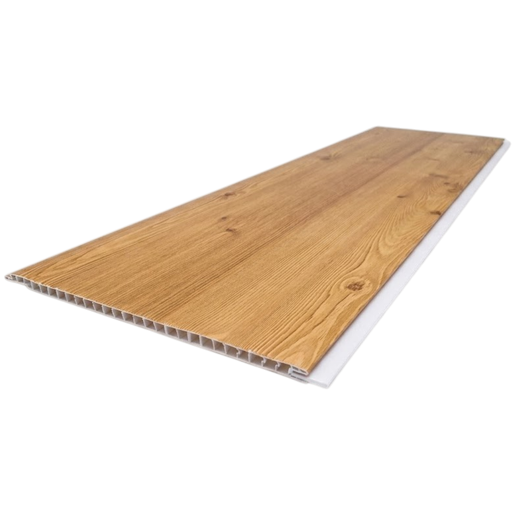 PVC Cielo Raso Junta Seca Beta Madera 8mm - 20cm x 4m Cod 60171-9