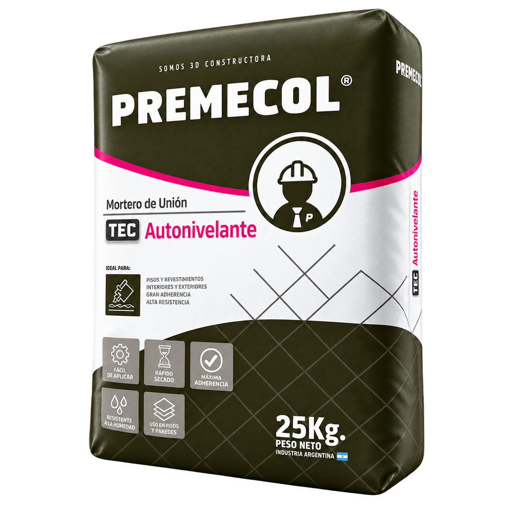 Autonivelante Pisos Premecol TEC 30Kg Nivelación de Superficies