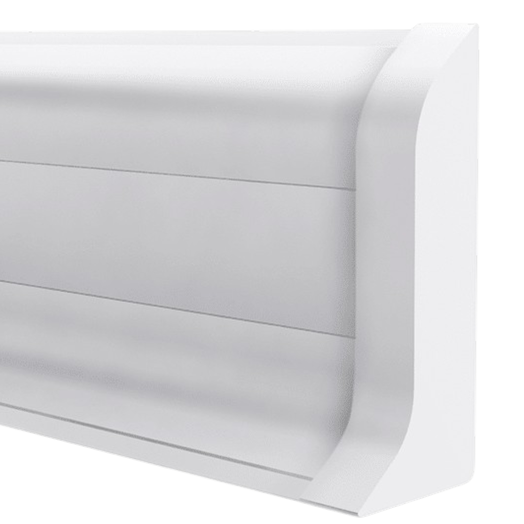 Terminal Derecho Zocalo PVC Plasbil Ceniza